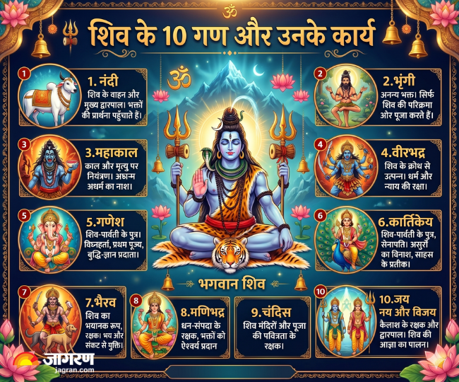 शिव के 10 गण